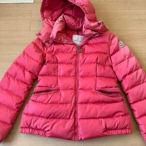 Moncler Kids Vibrant Pink Puffer Coat